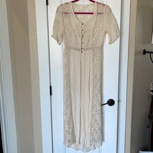 Bohemian lace duster